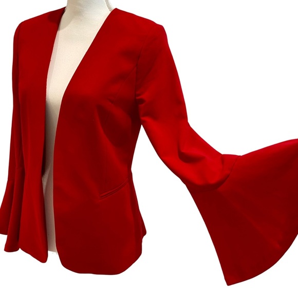 Worthington Red Blazer flare open - Picture 3 of 13